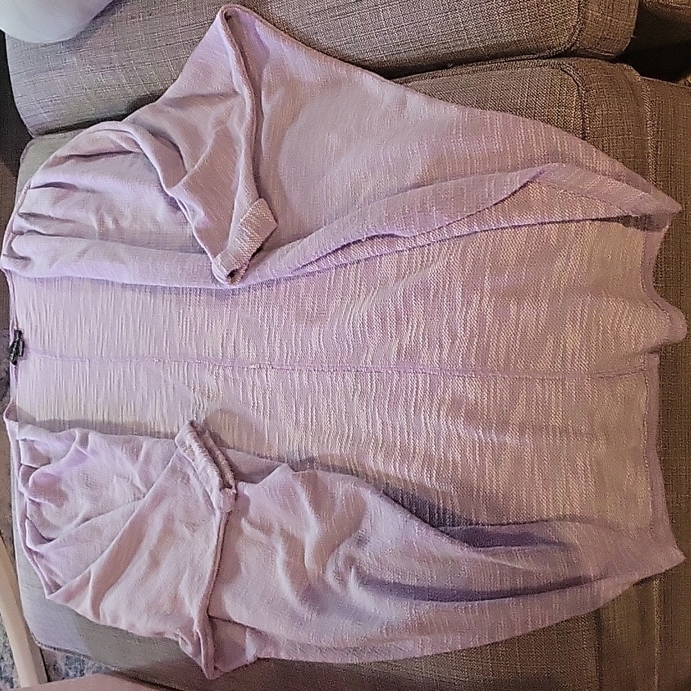 Purple Lilac Cotton Comfy Oversized Cardigan